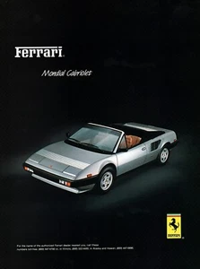 1983 Ferrari 308 GTSi Mondial Cabriolet Original Color Ad - Picture 1 of 1