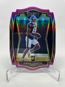 2020 Panini Select Isaiah Coulter Rookie RC Premier Die Cut Purple Prizm #198 - Picture 1 of 2