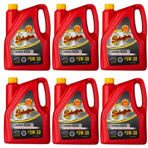 Schaeffer's 9003D Supreme 9000 Full Synthetic Gas Engine Oil 5W-30 (6) 1gal Jugs - Picture 1 of 1