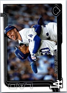 Two in Blue: It’s a Race to Embrace #631 - - 2025 Topps - Los Angeles Dodgers - Picture 1 of 2