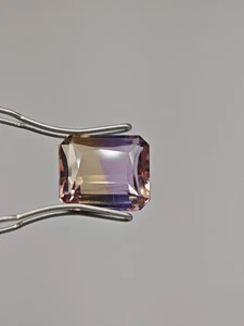 Ametrin 3.60ct VVS Octagon-Cut Edelstein – Unbehandelt Bolivien - Bild 1 von 7