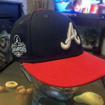 Atlanta Braves New Era 7 1/4 Gold Stitching World Series Champs 2021 59Fifty EUC - Image 1 of 4