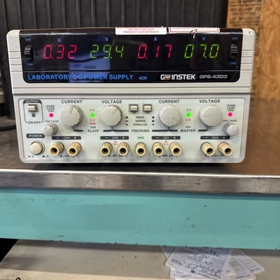 GW INSTEK GPS-4303 4-Channel Lab DC Power Supply   *untested but powers on* ma44 - Image 1 of 4