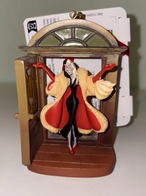 New ~ Disney Cruella De Vil 101 Dalmatians Doorway Sketchbook Ornament - Image 1 of 4