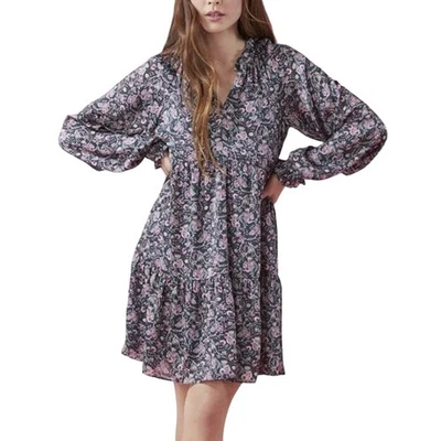Nuevo con etiquetas Vestido BCBGeneration Para Mujer Jardín Floral Manga Larga Calce y Acampanado Talla M Foto 1 de 4