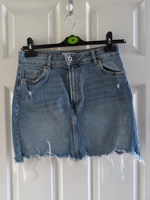 Women's Denim Skirt Size 10 Bershka - Image 1 of 4