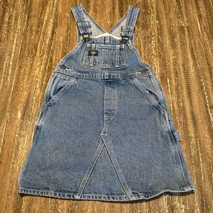Girl's OshKosh B'Gosh Denim Skirt Vestbak Overalls, 6 - Picture 1 of 6