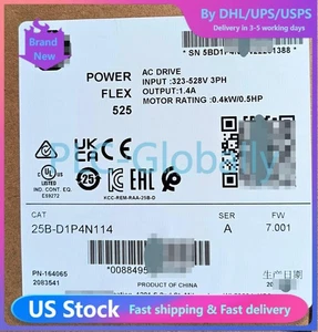 25B-D1P4N114 25BD1P4N114 PowerFlex 525 0.4KW 0.5HP AC drive 1pcs - Picture 1 of 3