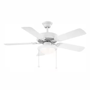Hampton Bay Trice 44 in. LED Matte White Ceiling Fan - Picture 1 of 2