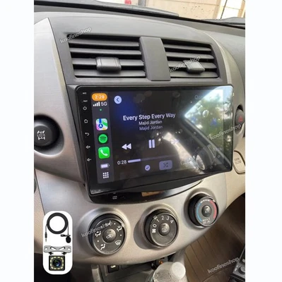 For Toyota RAV4 2006 2007-2012 9''HD Stereo Android 15 Car Radio GPS Navi Camera - Image 1 of 4