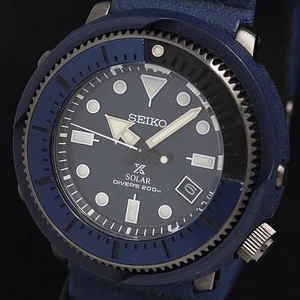 Seiko Prospex V157-0DC0 blaues Zifferblatt Quarz Herrenuhr - Bild 1 von 5