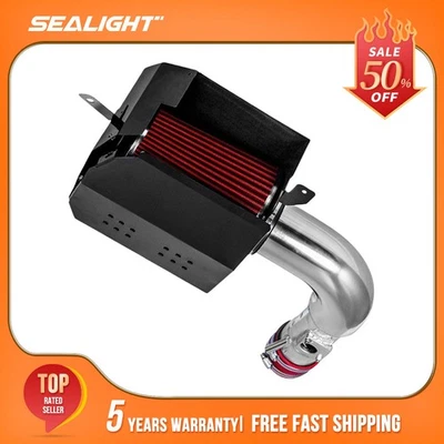 Cold Air Intake Kit + Red Filter w/ Heat Shield 3.5" For 2017-2020 Toyota 86 - Image 1 of 4