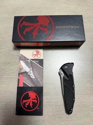 Microtech SOCOM Elite S/E Knife - Black Handle - Stonewash  Blade - Image 1 of 4