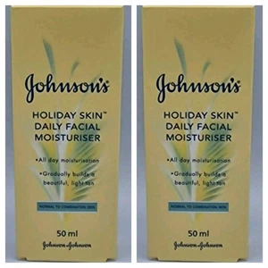 2 x Johnson's Holiday Skin Facial Moisturiser Normal /Combination Skin 50ml - Picture 1 of 1