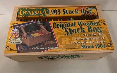Crayola Crayon 1903 Stock Box Replica with 72 Crayons•1997 Vintage•New Unopened - Image 1 of 4