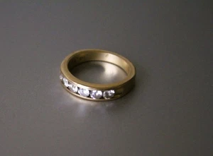 Vintage 14K Gold 3/4ct NATÜRLICHE DIAMANTEN (6) HAUPT EHERINGE SET GRÖSSE 6/4,6G - Bild 1 von 6