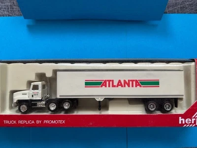Remolque tractor Herpa #6121 MACK escala HO con logotipo ATLANTA Foto 1 de 4