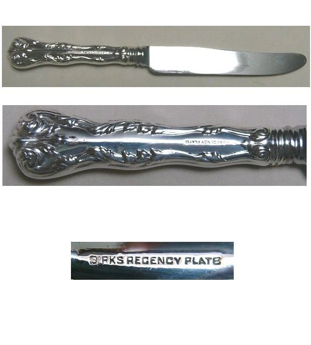  CUCHILLO DE CENA COTILLÓN también conocido como BIRKS REGENCY PLATE Foto 1 de 1