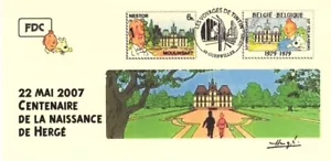 FRANCE 2007 FDC carte TINTIN Kuifje Tim HERGE cachet GUEBWILLER Moulinsart - Photo 1/1