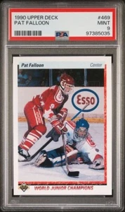 1990-91 Upper Deck - World Junior Champions #469 Pat Falloon (RC) PSA 9 - Picture 1 of 2