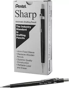 Sharp Mechanical Pencil, (0.5Mm), Metallic Graphite Barrel, Box of 12 (P205MN) - Picture 1 of 8