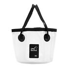 20L Collapsible Bucket, Travel Portable Water Storage Container, White