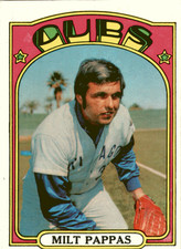1972 Topps #208 Milt Pappas Chicago Cubs