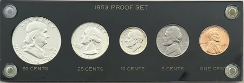 1953 US Proof Set in Capital Plastics Holder Cover