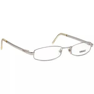 Versace Eyeglasses MOD. 1003 1000 Silver Rectangular Metal Frame Italy 51-19 135 - Picture 1 of 6