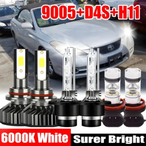 For Toyota Solara 2007 2008 HID/LED Headlight High&Low Beam Fog Light Bulbs - Picture 1 of 19