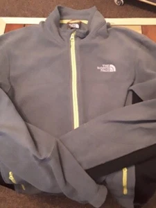 North Face Fleece Polartec Full Zip Outdoor Jacket Grey Men’s S Small - Picture 1 of 7