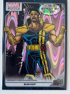 2022 UD Marvel Platinum Teal Wave #185 Bishop #/799 - Picture 1 of 2