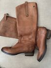 Sam Edelman Boots 6M Brown Leather Knee High 16” Zip