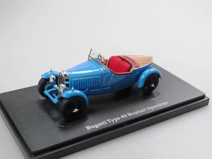 Autocult 01023 Bugatti Type 40 Boattail Speedster 1927 blau Modellauto 1:43 - Bild 1 von 6