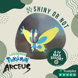 Mothim Shiny ✨ Legends Pokémon Arceus 6 IV Max Effort Alpha Leggende Custom - Picture 1 of 5