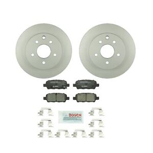 Bosch Rear Vented 291.8mm Rotors Ceramic Disc Brake Pads Kit For Nissan Infiniti