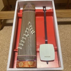 Japanisches Musikinstrument Mini Koto Shamisen Set - Bild 1 von 13