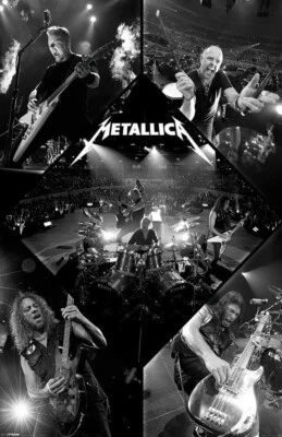 Metallica Música Pared Vinilo Calcomanía Póster Impresión Gráfica Respaldo Adhesivo Extraíble Foto 1 de 3