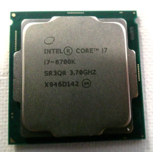 Intel Core i7-8700K 3.7GHz, 6 Cores, LGA 1151 CPU Processor SR3QR - Afbeelding 1 van 6
