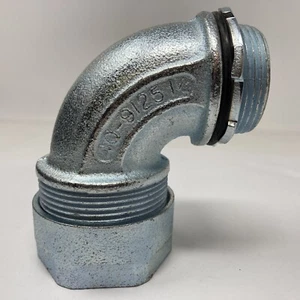 O-Z/Gedney 4Q-9125 Liquidtight Flexible Conduit Connector 1-1/4" 90° - Picture 1 of 2