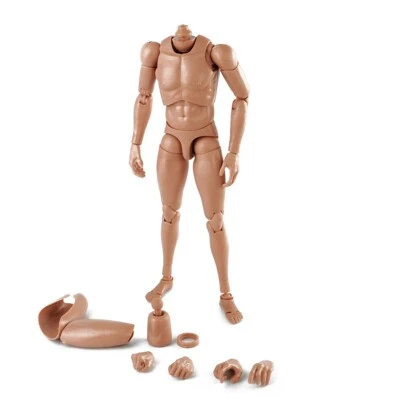 1/6 Male Action Figure Muscular Body Slim 12inch Doll For Superhero Young Asian — 第 1/4 张图片