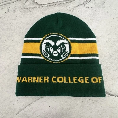 Colorado State Rams All Over Print NCAA Vintage Winter Beanie Sports Hat Ski Cap - Image 1 of 4
