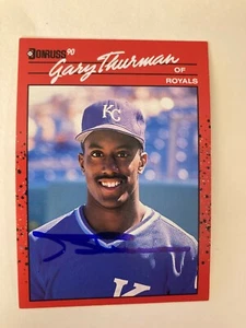 Kansas City Royals Gary Thurman 1990 Donruss signed card - Picture 1 of 1