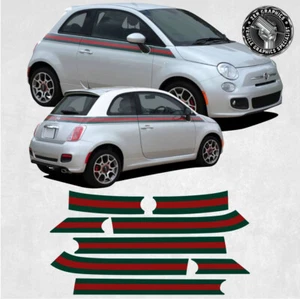 Designer Stripes for Fiat 500 Limited Edition Decals Stickers Foils Decorative - Picture 1 of 2