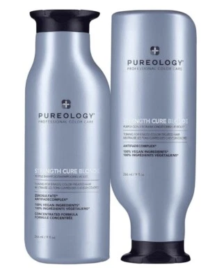 Pureology Strength Cure Blonde Shampoo and Conditioner Set 9 fl oz. - NEW - Image 1 of 2