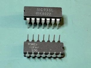 25 NEW OLD VINTAGE STOCK MOTOROLA MC936L Inverter, 6-Func, 1-Input, CDIP14 - Picture 1 of 2
