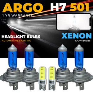 4x H7 Super White Xenon Headlight Bulbs 100w Upgrade Hid 499 Full Dipped 477 12v - Picture 1 of 18