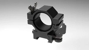 WINDAGE & ELEVATION ADJUSTABLE TORCH MOUNT. - Picture 1 of 5