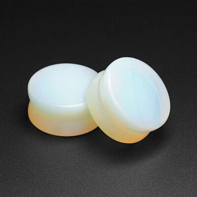 Opalit Doppel Flare Ohr Stecker Messgeräte Krankentragen - Bild 1 von 2