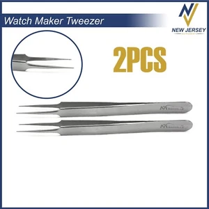 X2 Tweezers for Watchmakers Precision Work Watch making Tweezers Antimagnetic CE - Picture 1 of 3